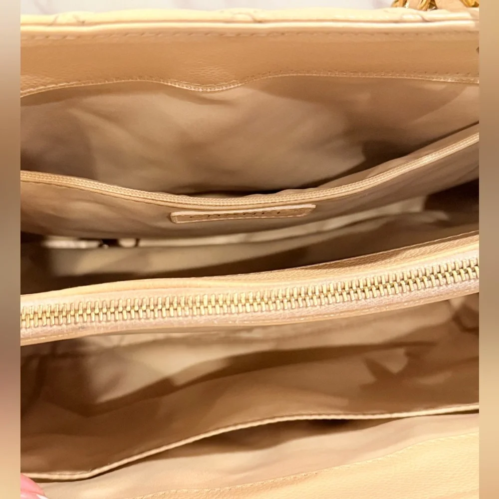 Authentic CHANEL Quilted Caviar GST large Tote in Beige with Gold Hardwar